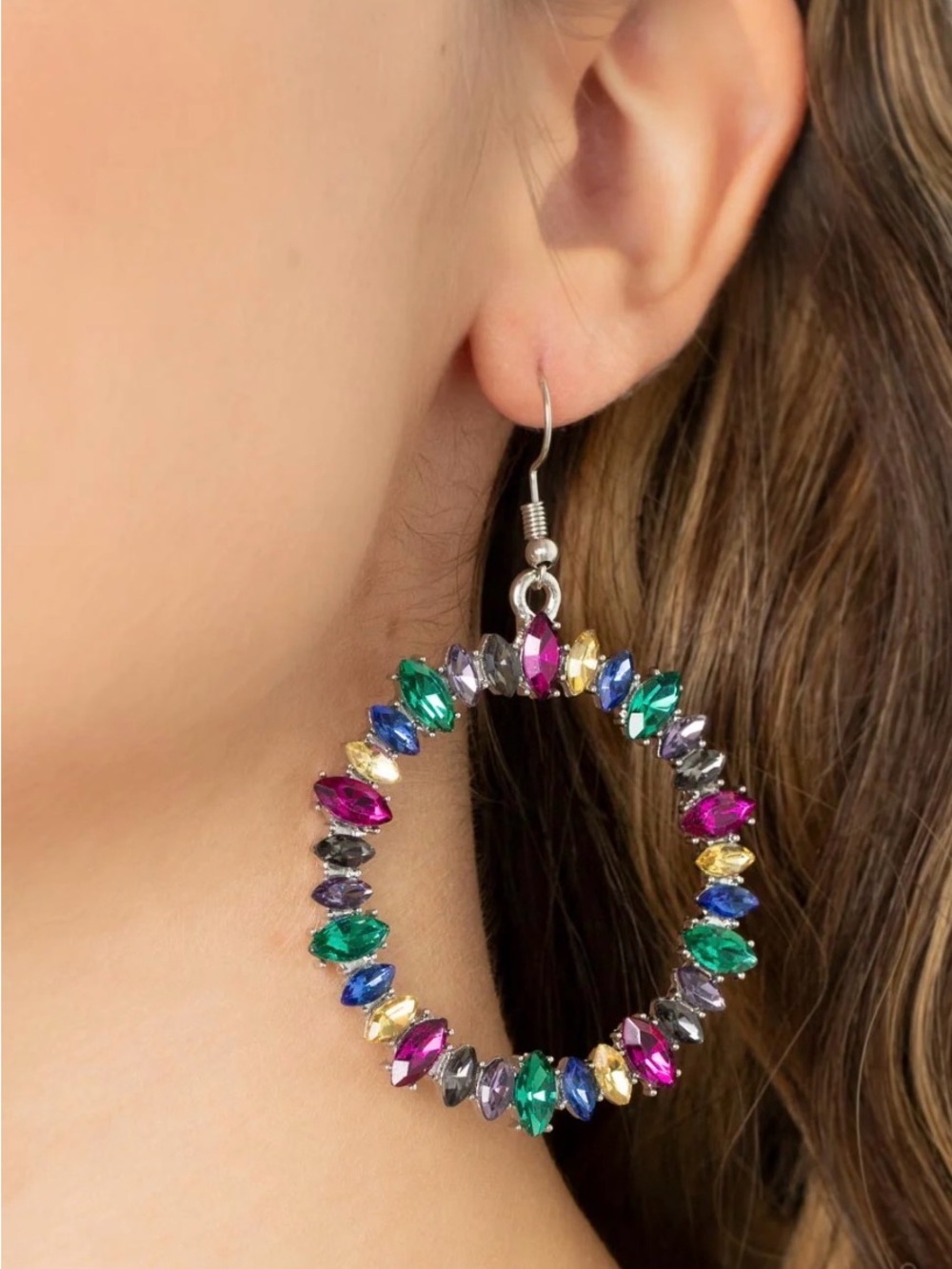 Paparazzi Earring ~ Glowing Reviews - Multi